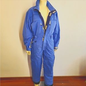 90s Obermeyer Ski Suit Blue Snowsuit